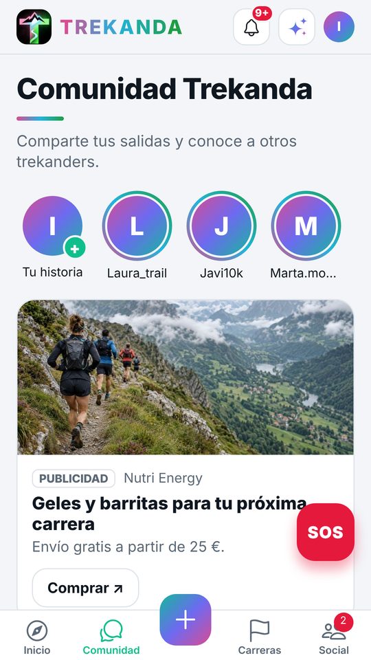 Comunidad de Trekanda con fotos de salidas